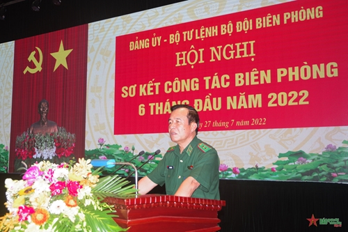 Đảng ủy, Bộ tư lệnh Bộ đội Biên phòng sơ kết công tác biên phòng 6 tháng đầu năm 2022